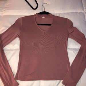 Long sleeve cropped shirt